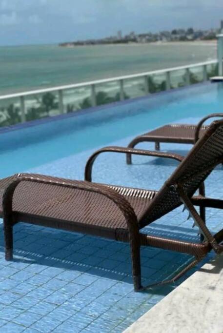 Flat Bello Plaza - Piscina Com Vista Da Orla Cabedelo Exterior foto